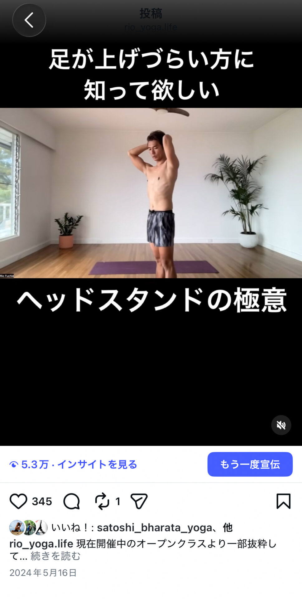 Instagram成長期投稿事例