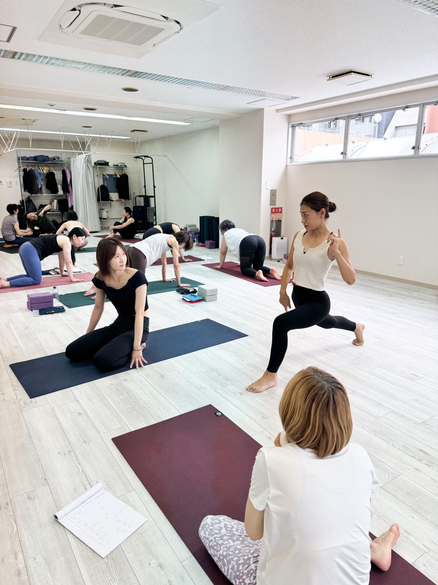 Yoga with Rio 対面RYT200の講習風景